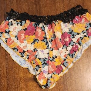 Free People Golden Slumber Shorts Floral Print Size XS
